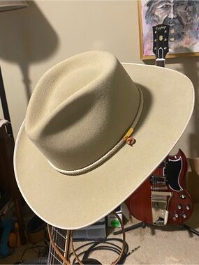 Stetson Quicklink Cowboy Hat - Silverbelly - 7 3/8 - Like New